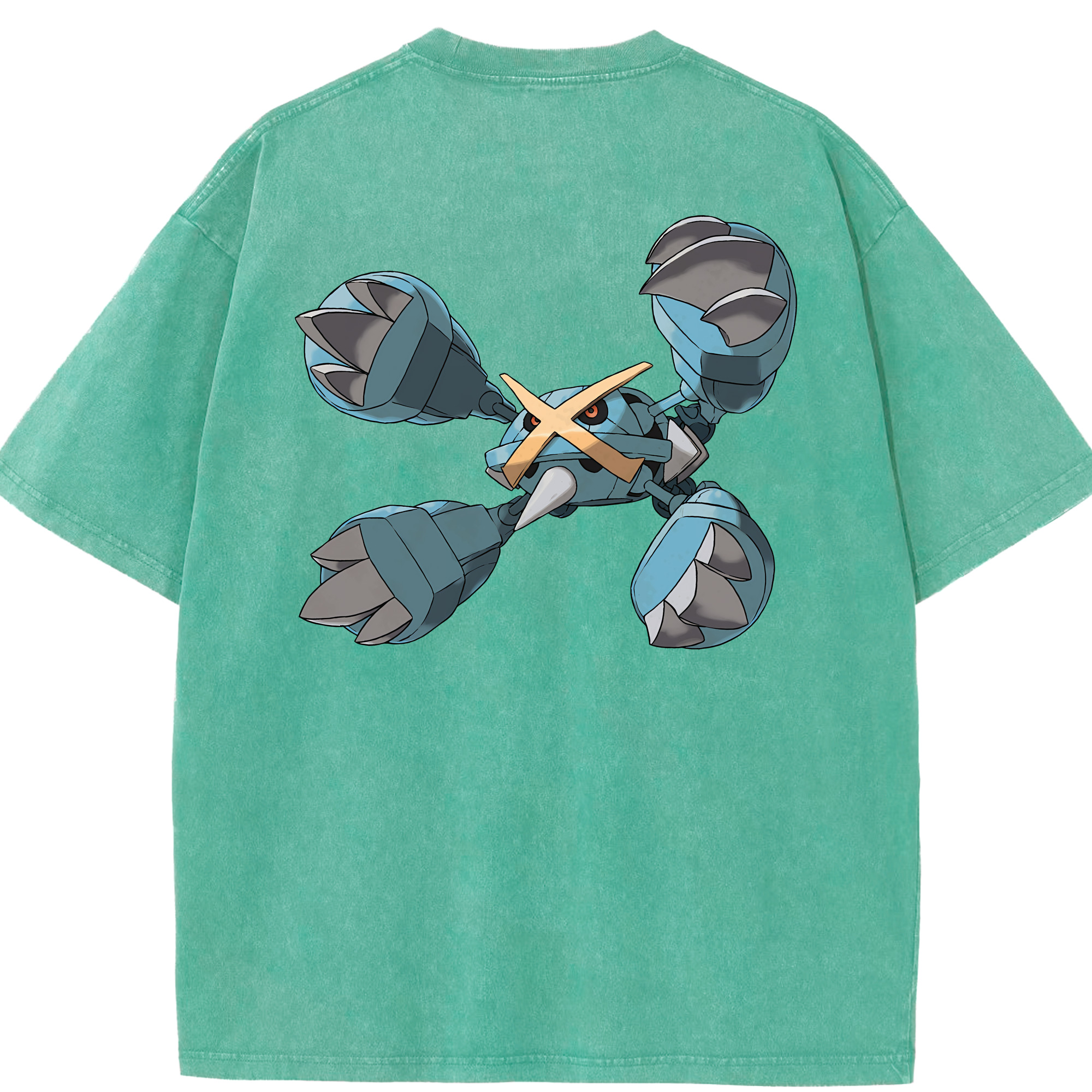 （画像用） ポケットモンスター Pokémon 綿100% ヴィンテージ風 半袖Tシャツ（背面プリント）